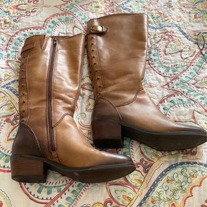 Lucky Brand Below The Knee Boots - Brown W/ Darker Accents